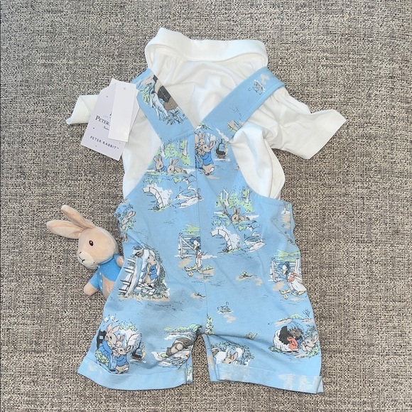 Peter Rabbit Overalls with Bunny Toy - Picture 3 of 3